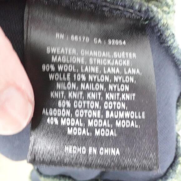 Pilcro And The Letterpress Sweater Womens Small Green Wool‎ Blend Knit Pullover - Picture 10 of 13